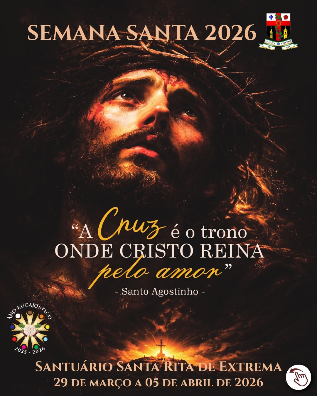 ✝️🌿 SEMANA SANTA 2026 NO SANTUÁRIO DE SANTA RITA 🌿✝️